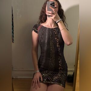 Allsaints embroidered dress size 4